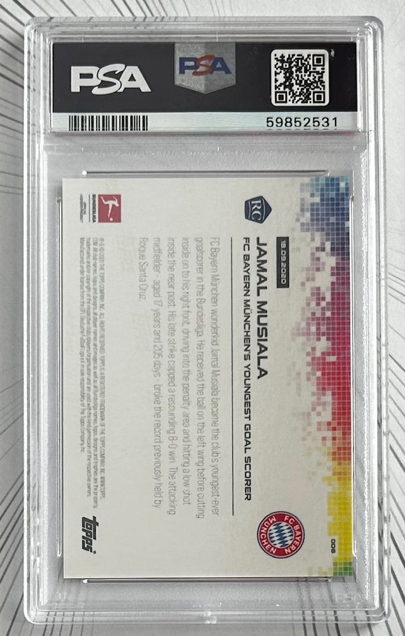 *PSA 10* 2020-21 Topps Now Bundesliga - JAMAL MUSIALA (BAYERN MUNICH) Bayern's youngest goalscorer 18.09.20 Rookie RC #6