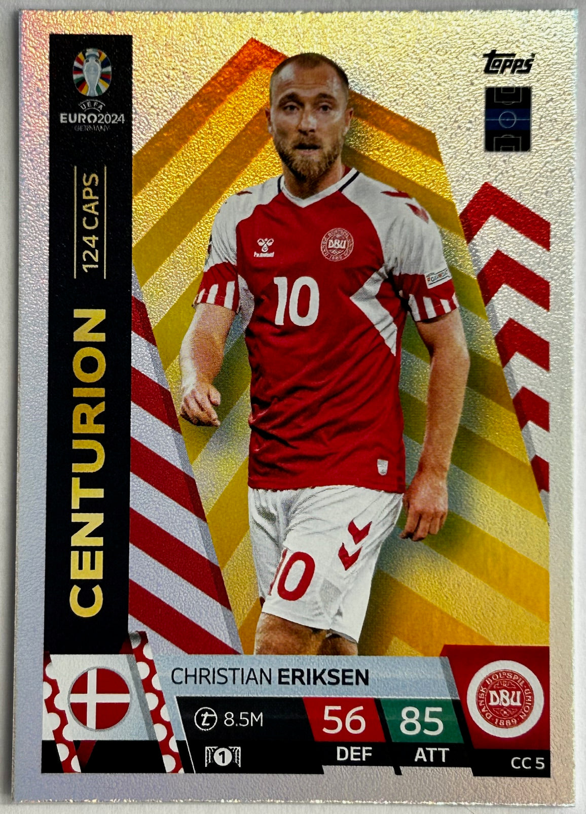Topps Match Attax UEFA EURO 2024 - ERIKSEN (DENMARK) Centurion CC5