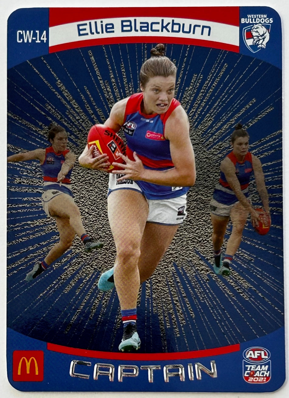 AFL Teamcoach 2021 Trading Card Collection - Single MACCAS AFLW WOMEN'S CAPTAINS SILVER Cards (C-01 to C-14)