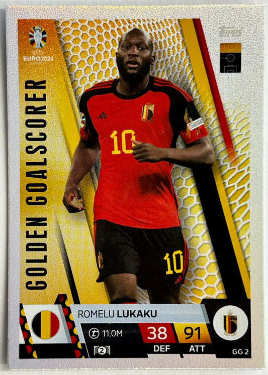Topps Match Attax UEFA EURO 2024 - LUKAKU (BELGIUM) Golden Goalscorer GG2