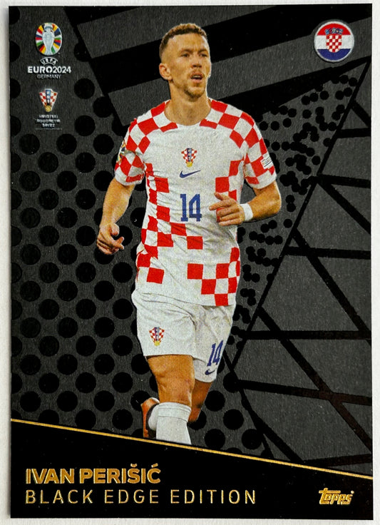 Topps Match Attax UEFA EURO 2024 - IVAN PERISIC (CROATIA) Black Edge Edition BE6