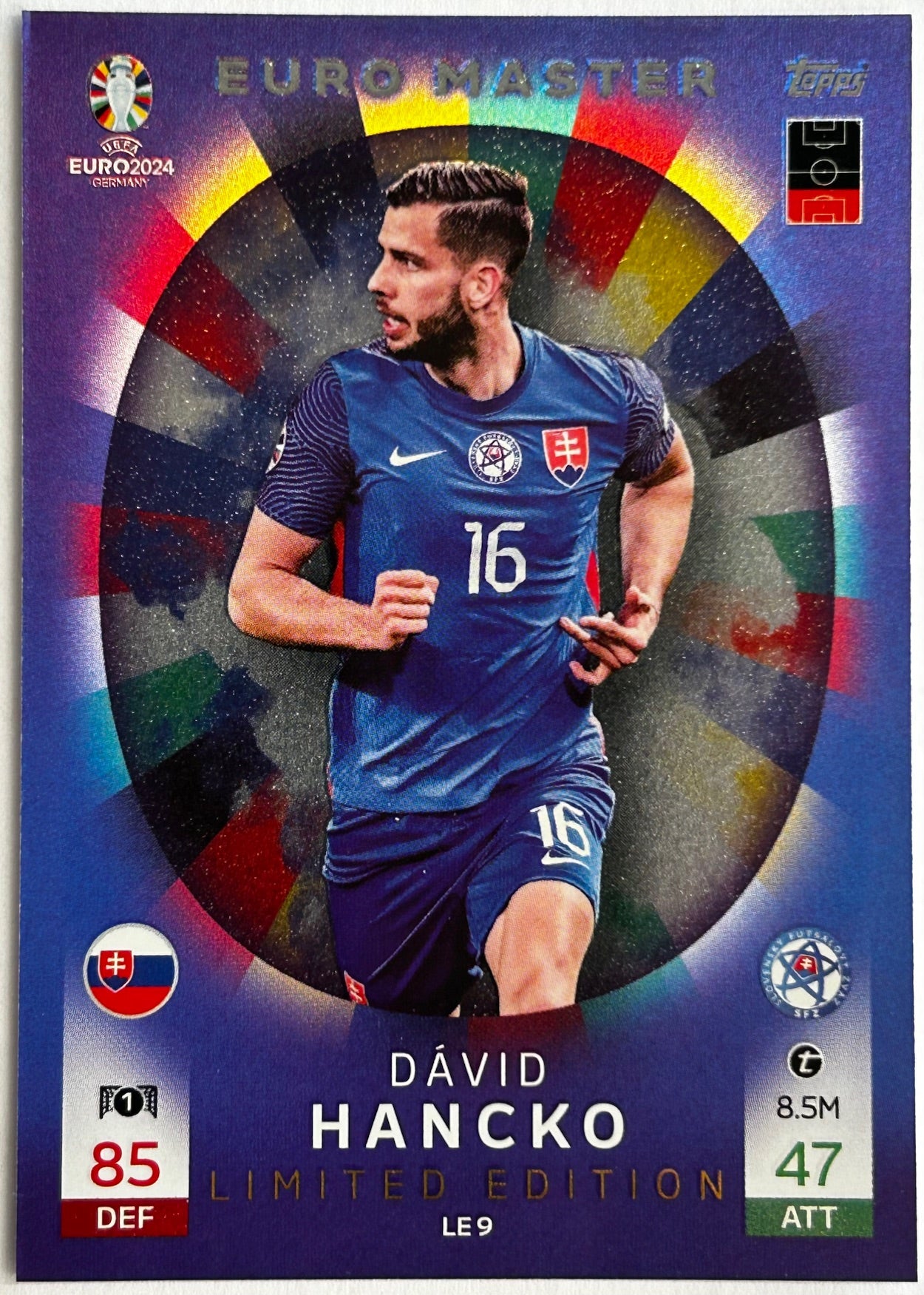 Topps Match Attax UEFA EURO 2024 - HANCKO (SLOVAKIA) Euro Master Limited Edition LE9