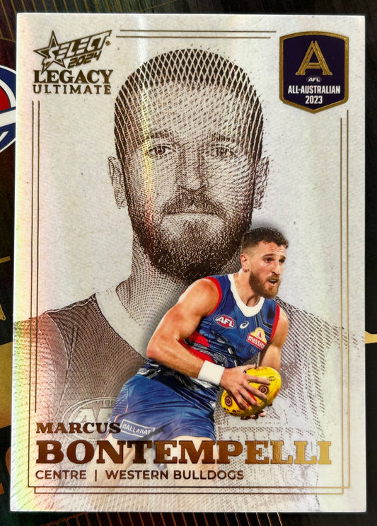 Select AFL Legacy 2024 - MARCUS BONTEMPELLI (WESTERN BULLDOGS) All-Australian 2023 AA8 /180