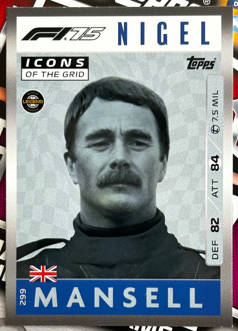 Topps F1 Turbo Attax 2025 - Single ICONS OF THE GRID Cards (#295 - #312)