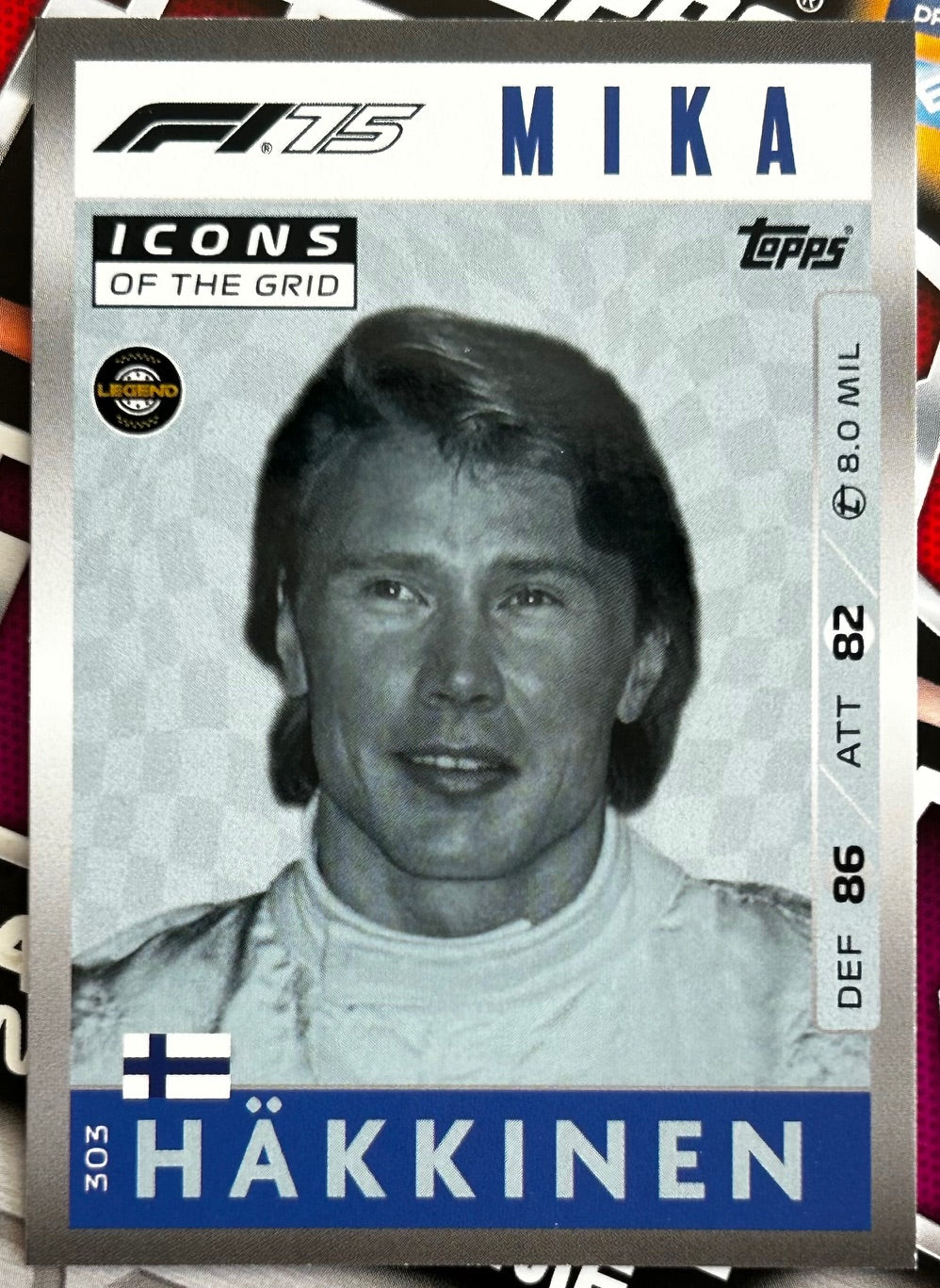 Topps F1 Turbo Attax 2025 - Single ICONS OF THE GRID Cards (#295 - #312)