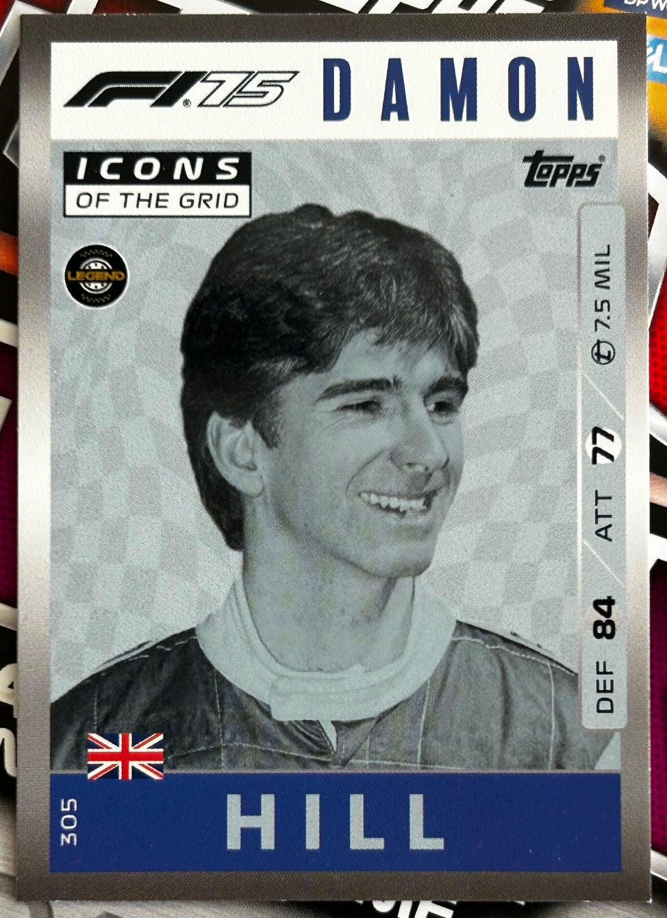 Topps F1 Turbo Attax 2025 - Single ICONS OF THE GRID Cards (#295 - #312)