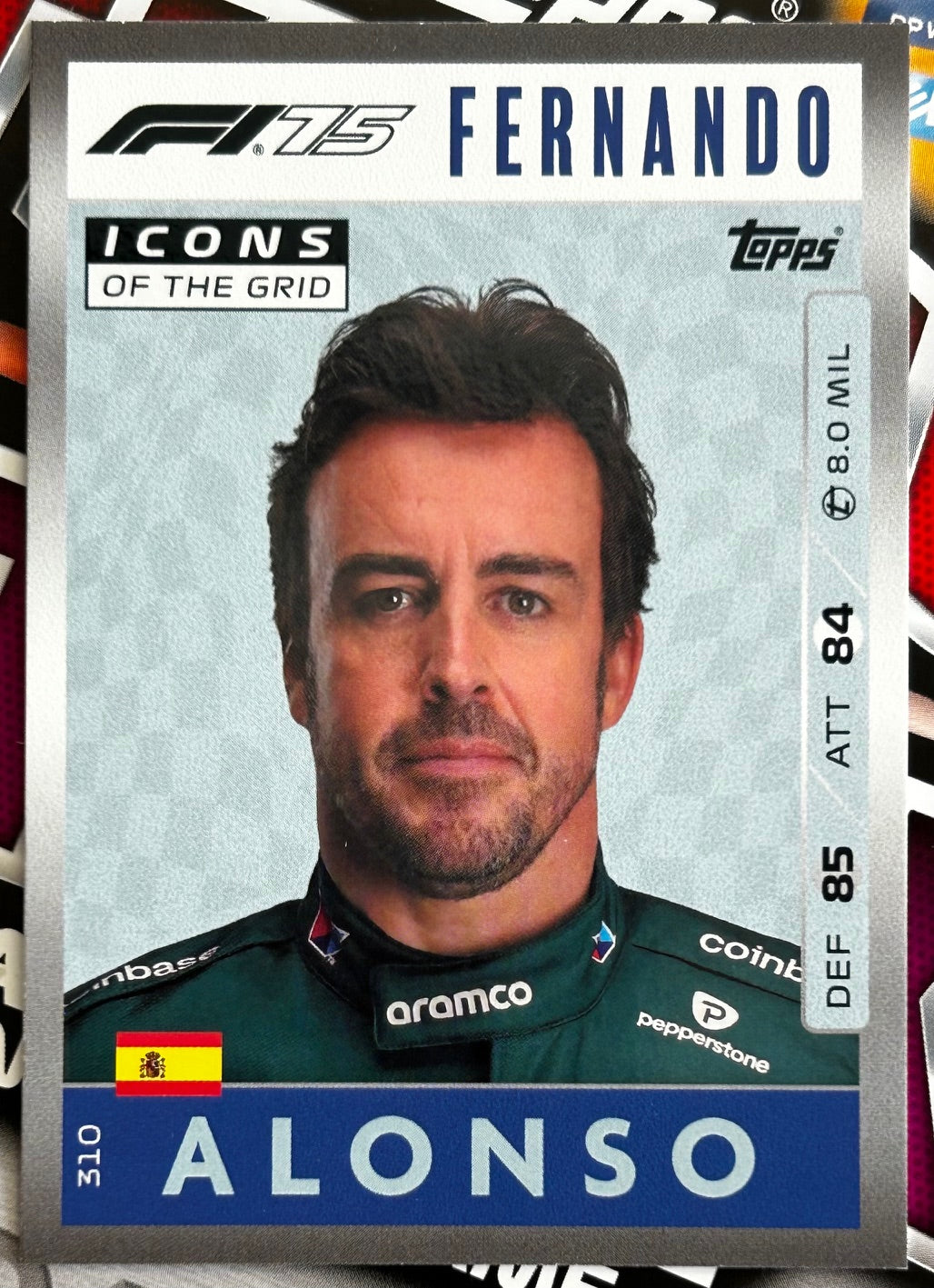 Topps F1 Turbo Attax 2025 - Single ICONS OF THE GRID Cards (#295 - #312)