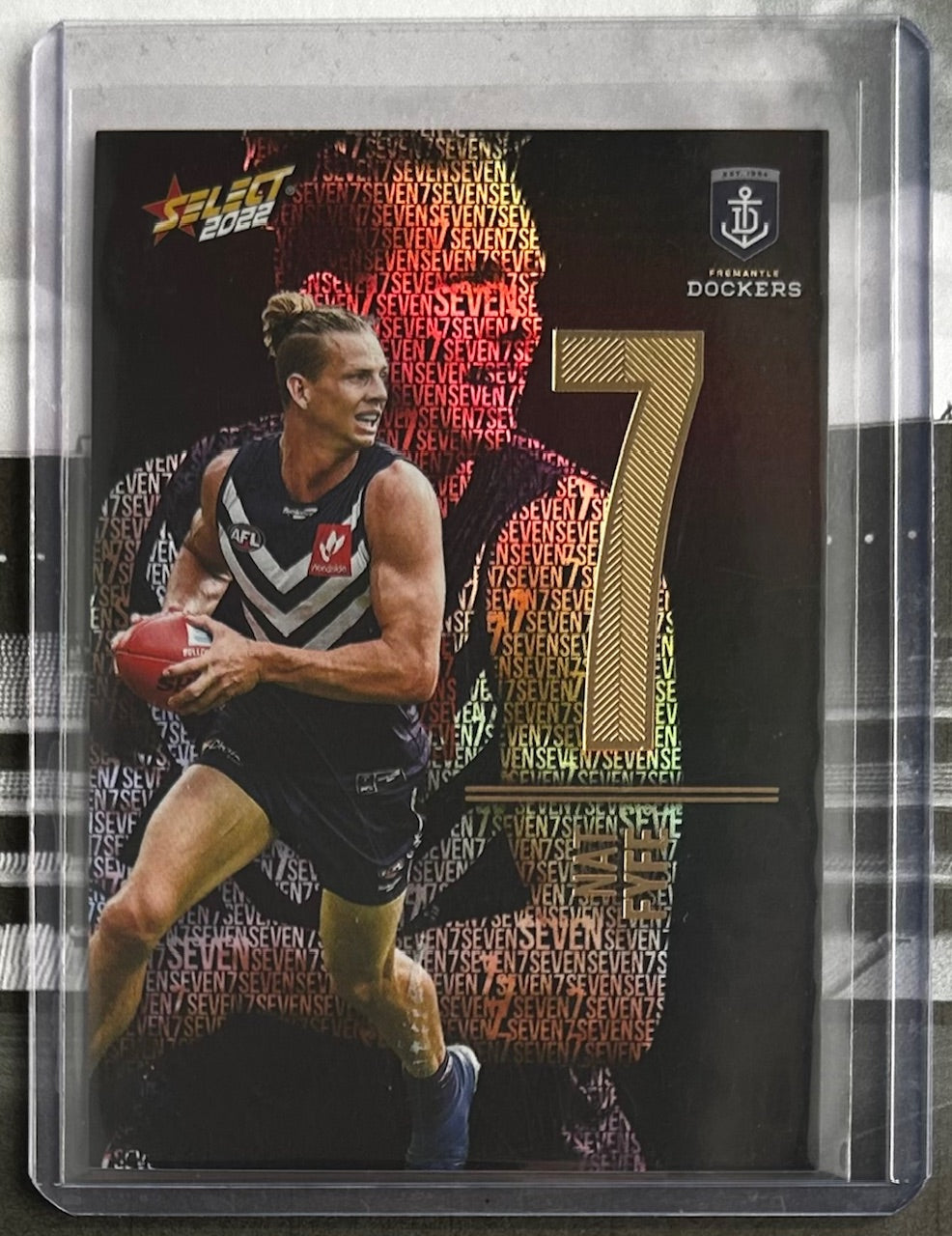 Select AFL Footy Stars 2022 - NAT FYFE (FREMANTLE DOCKERS) Numbers Midnight NM63 /130