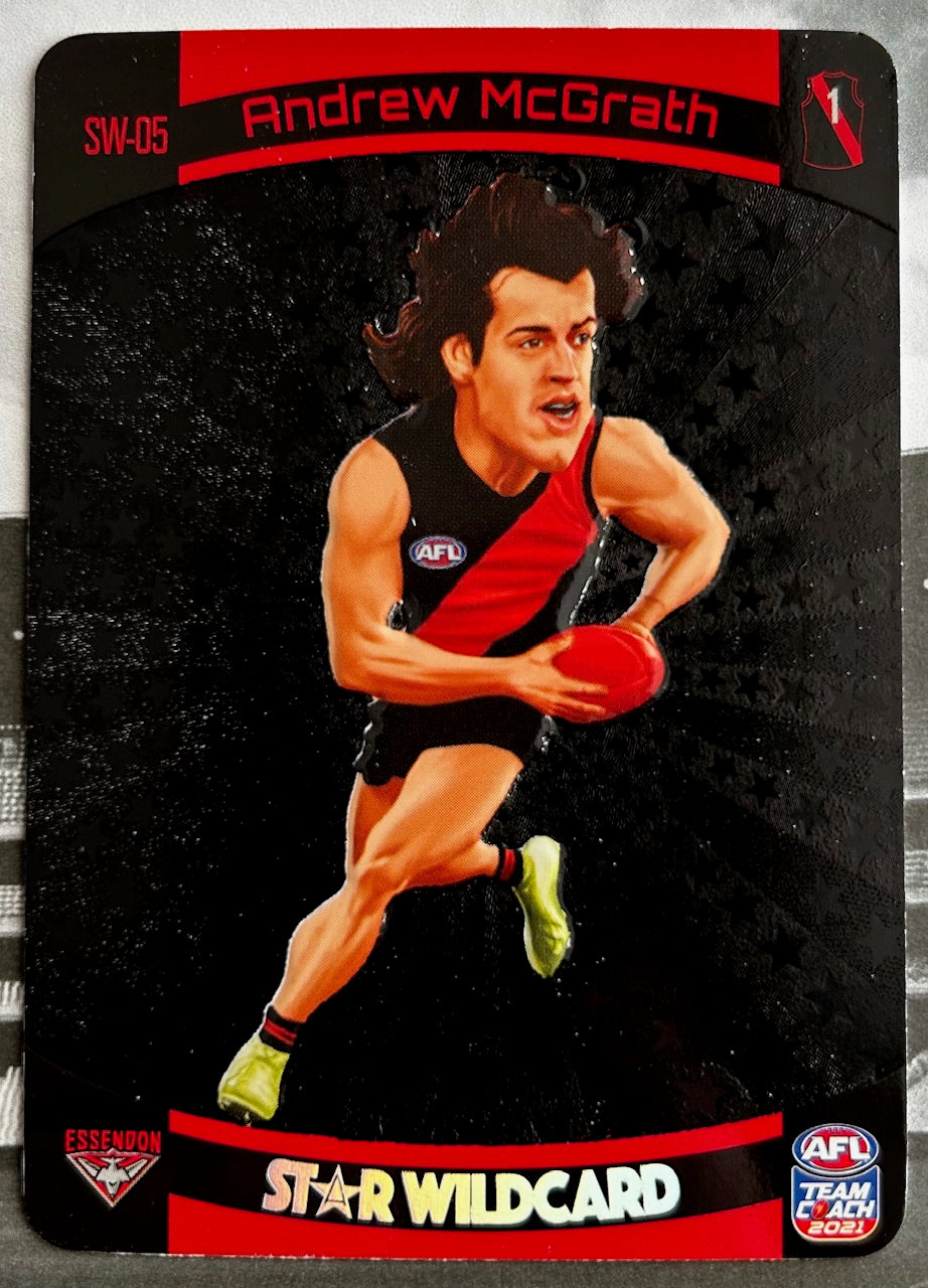 AFL Teamcoach 2021 - ANDREW McGRATH (ESSENDON) Star Wildcard SW-05