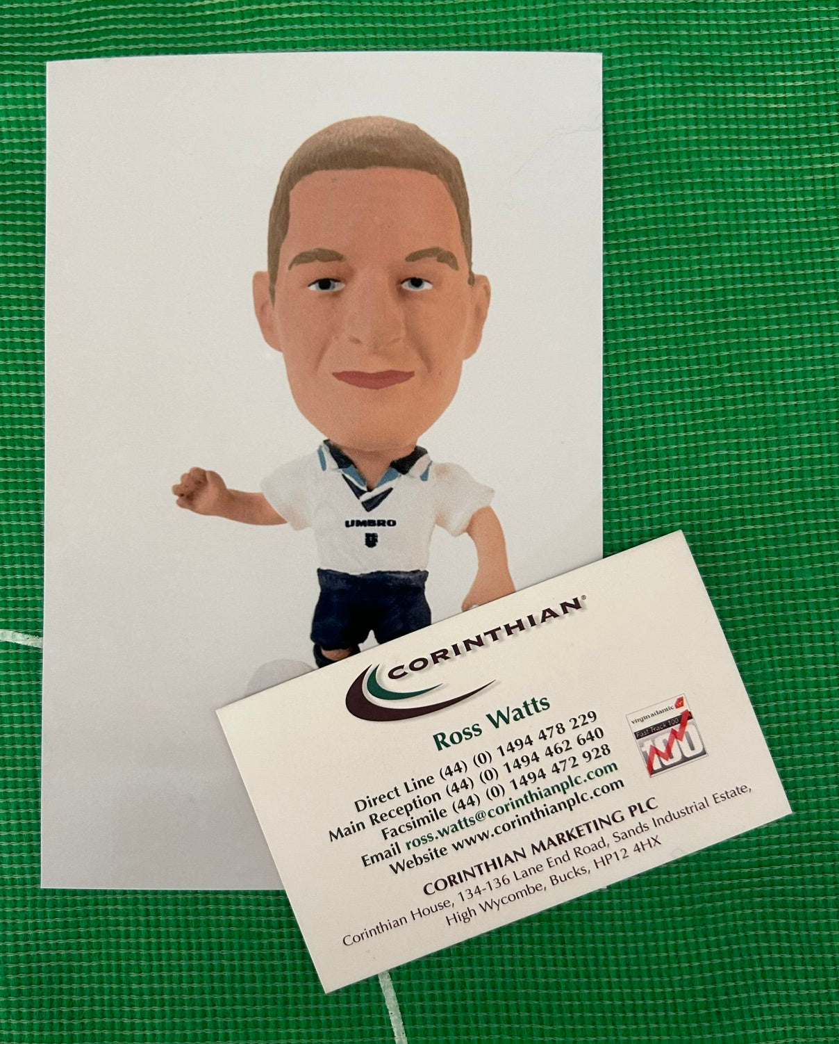 Corinthian DAVID BATTY (ENGLAND 1995) Early Product Development Photo