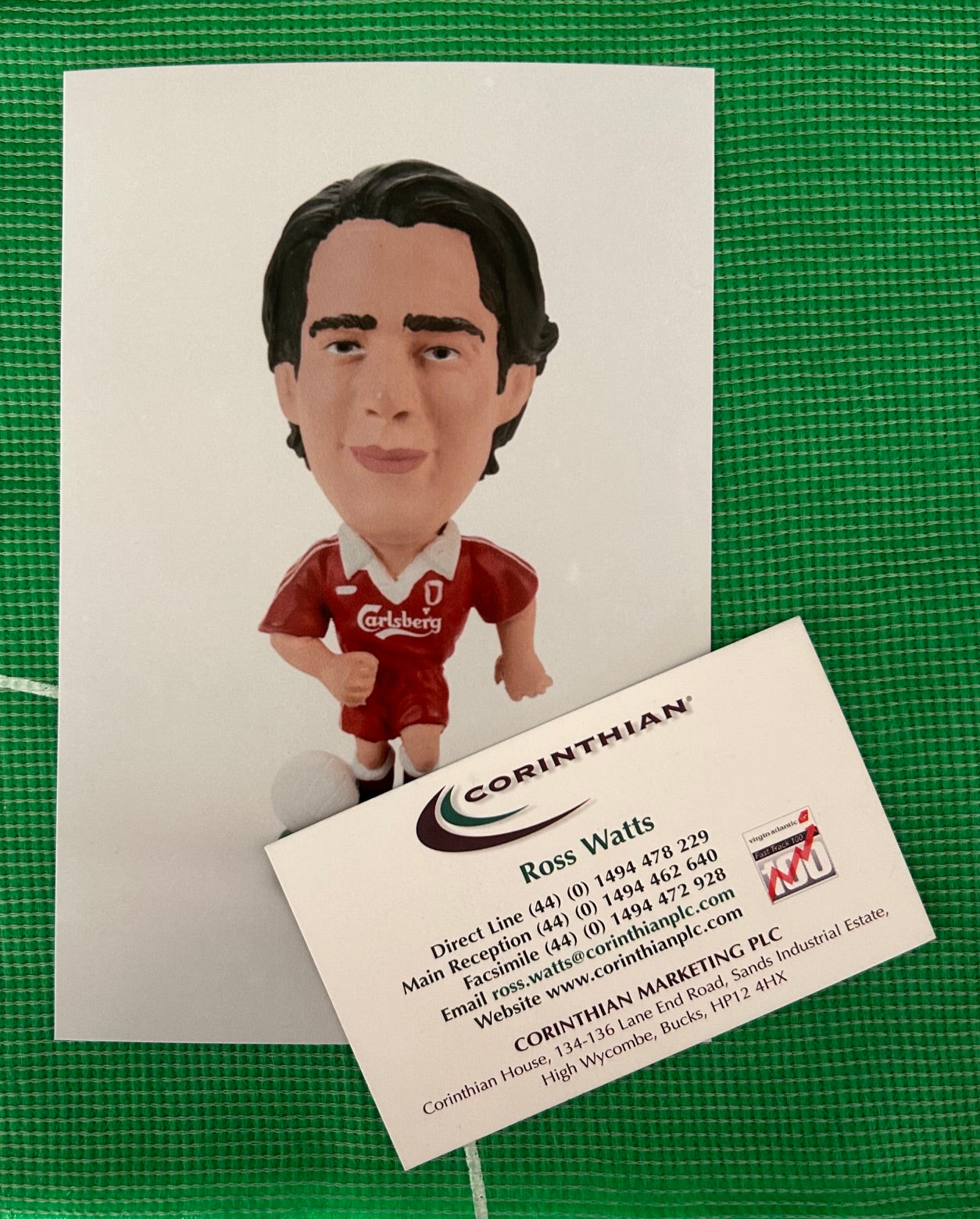 Corinthian JAMIE REDKNAPP (LIVERPOOL 1995) Early Product Development Photo