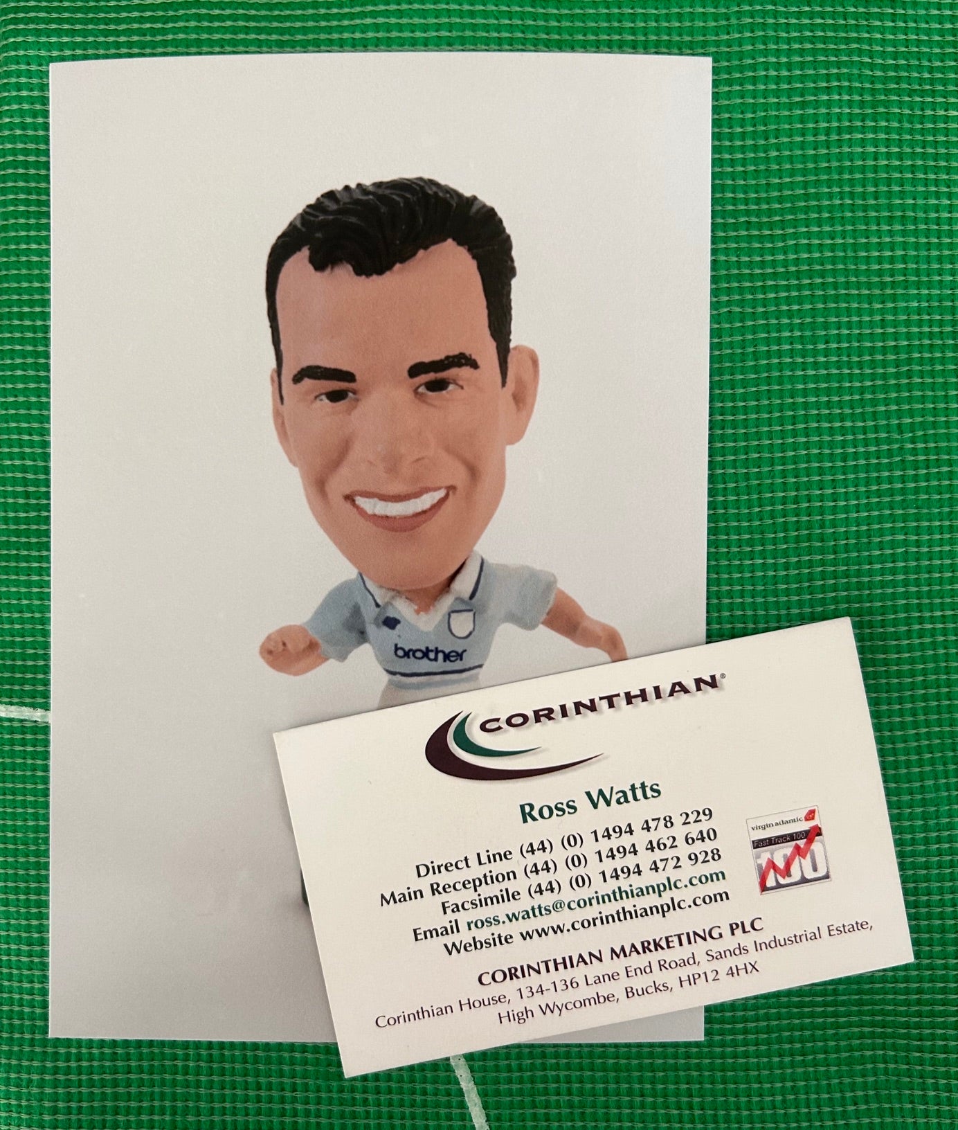 Corinthian PETER BEAGRIE (MANCHESTER CITY 1995) Early Product Development Photo