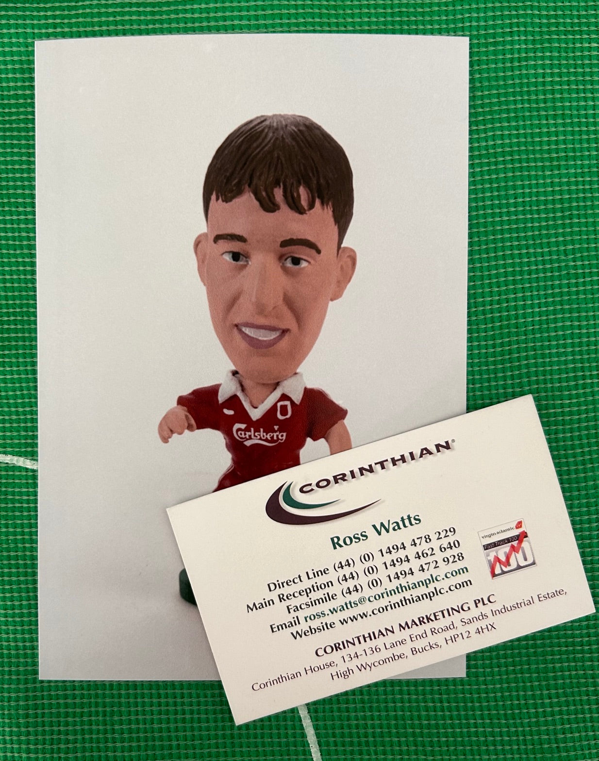 Corinthian ROBBIE FOWLER (LIVERPOOL 1995) Early Product Development Photo