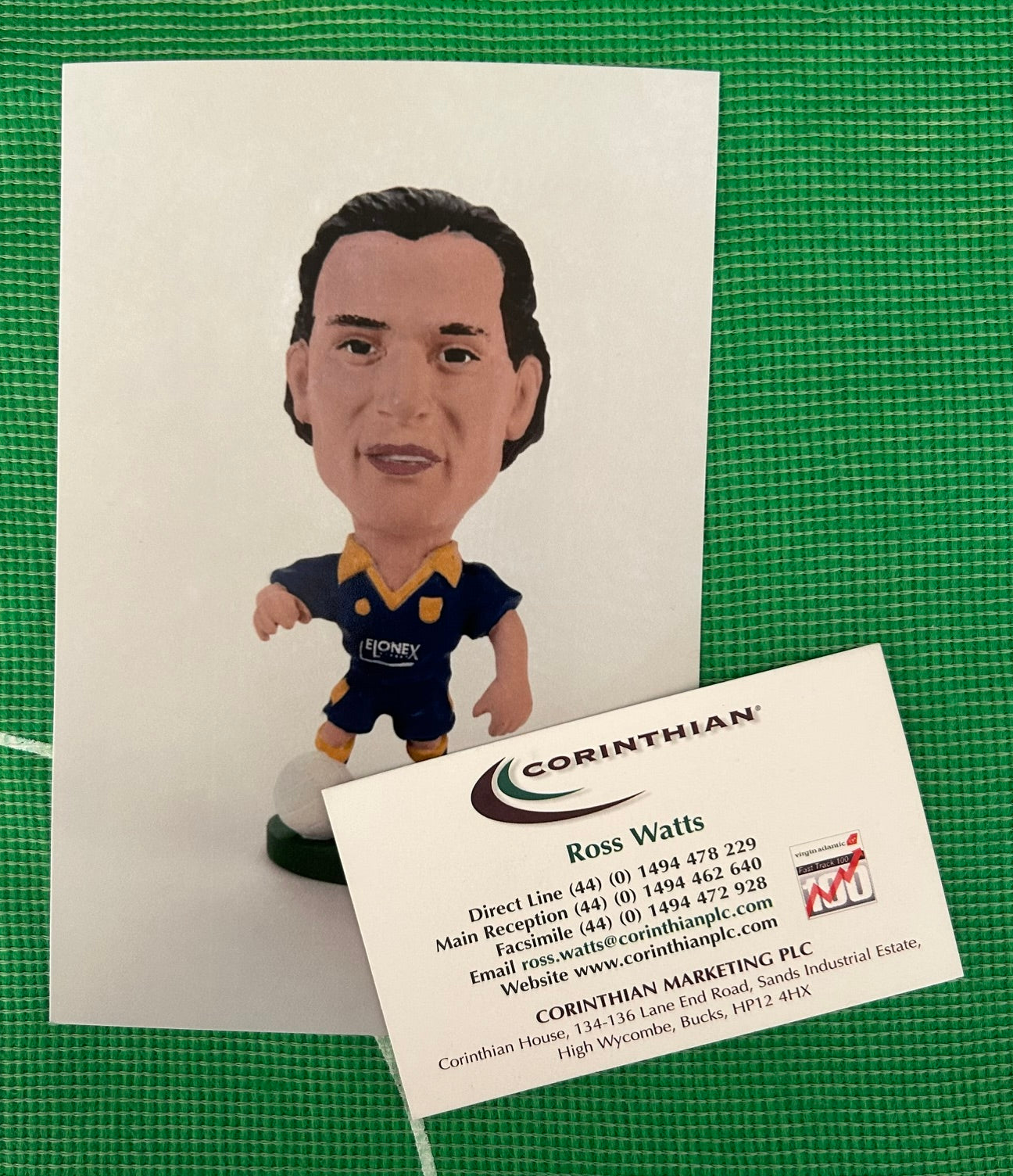 Corinthian DEAN HOLDSWORTH (WIMBLEDON 1995) Early Product Development Photo
