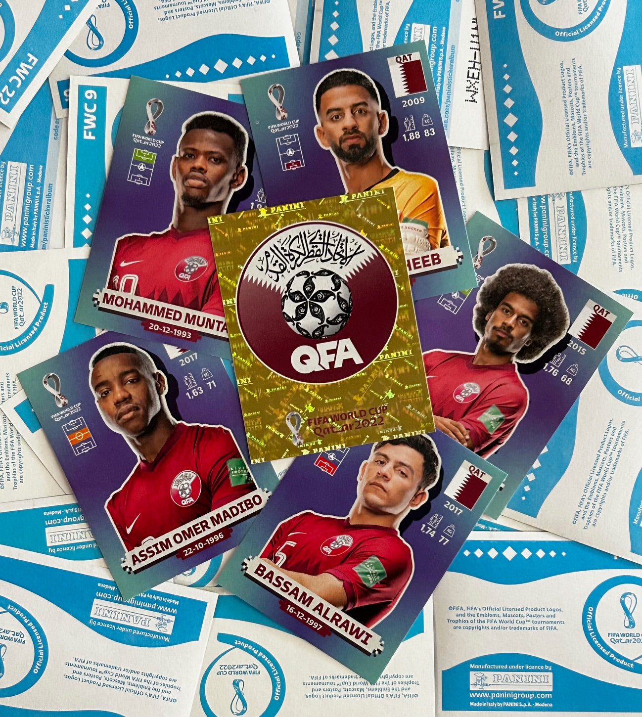 Panini FIFA World Cup Qatar 2022 Sticker Collection - Single QATAR Stickers (QAT1 - QAT20)