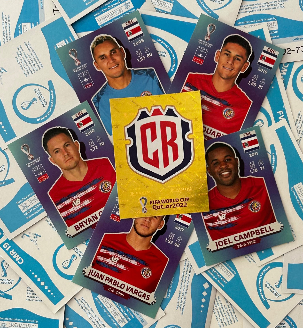 Panini FIFA World Cup Qatar 2022 Sticker Collection - Single COSTA RICA Stickers (CRC1 - CRC20)