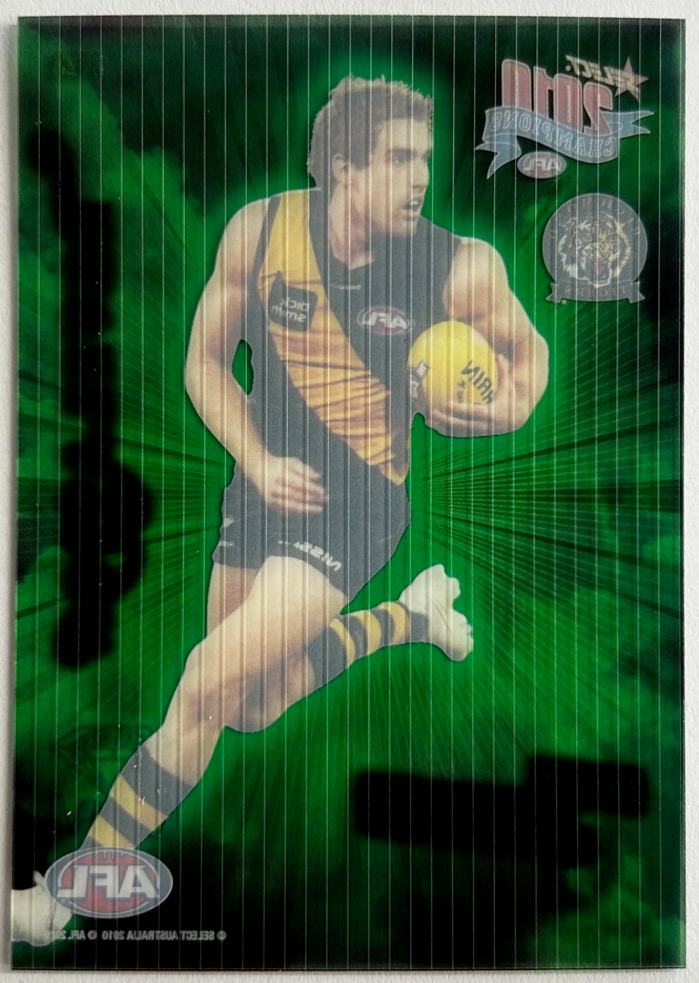 2010 Select AFL Champions - DANIEL JACKSON (RICHMOND) Revelation Green Gem RG23