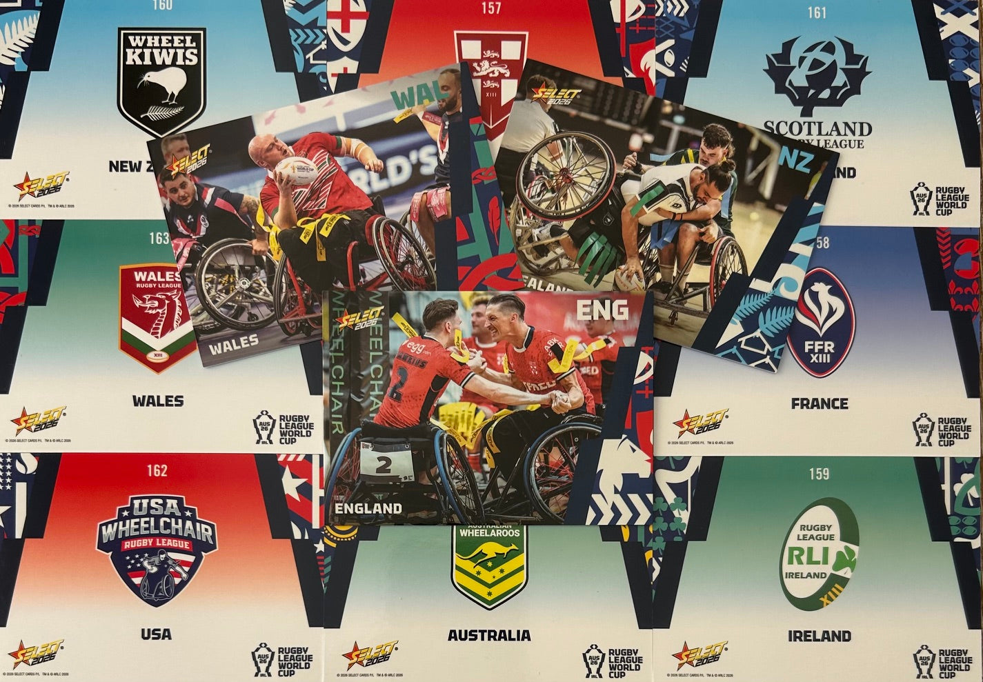 Select Rugby League World Cup 2026 - WHEELCHAIR TEAMS Base Cards