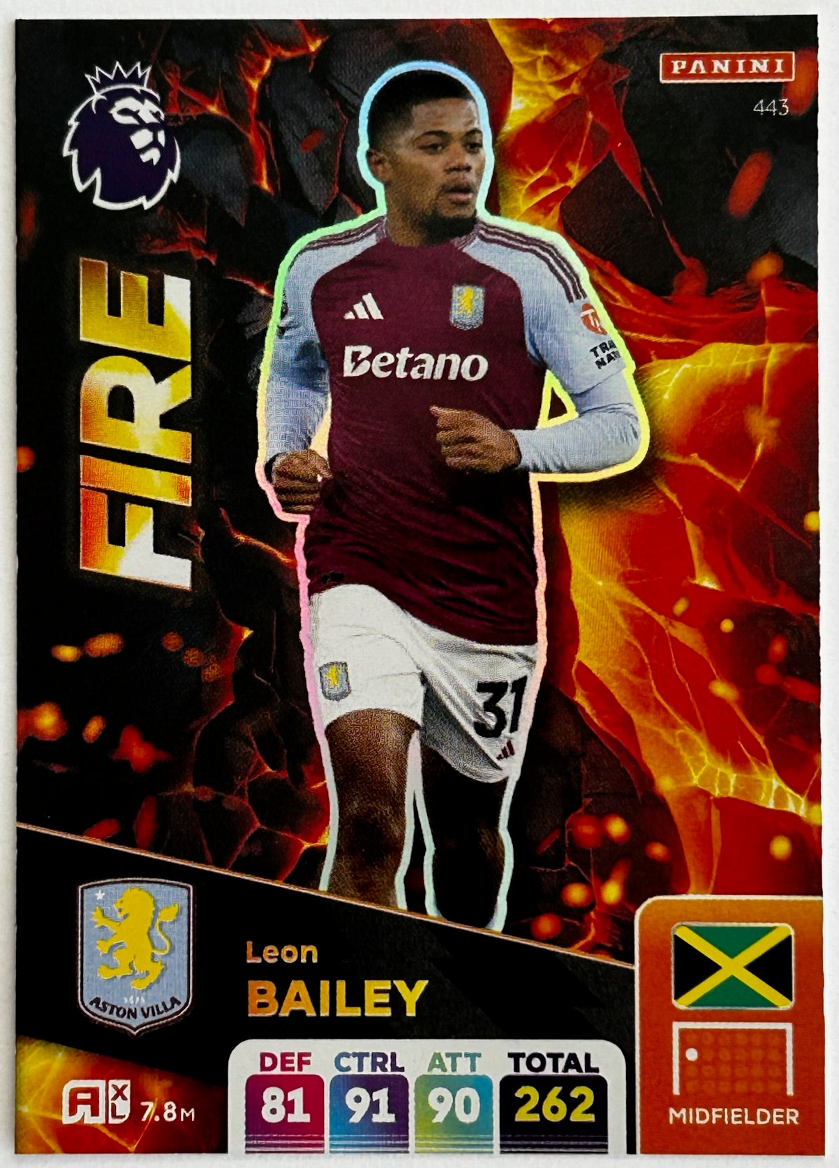 Panini Adrenalyn XL Premier League 2025 - Single FIRE Cards (#442 - #446) 1:11 packets