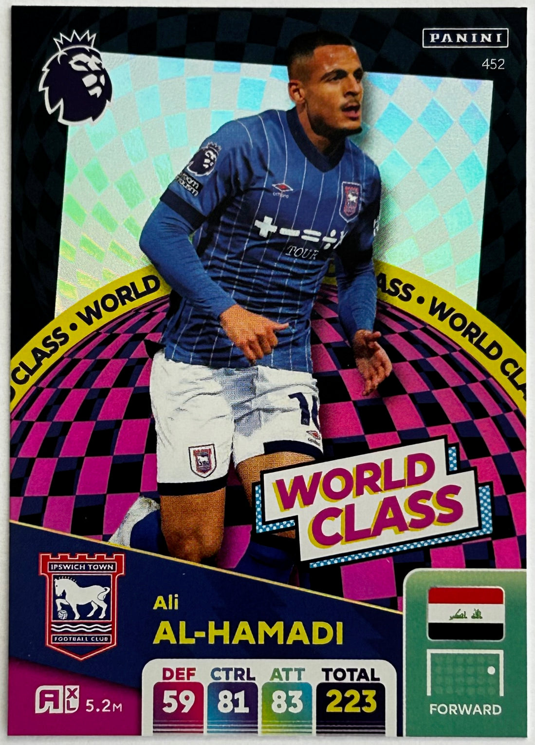 Panini Adrenalyn XL Premier League 2025 - Single WORLD CLASS Cards (#451 - #459) 1:10 packets