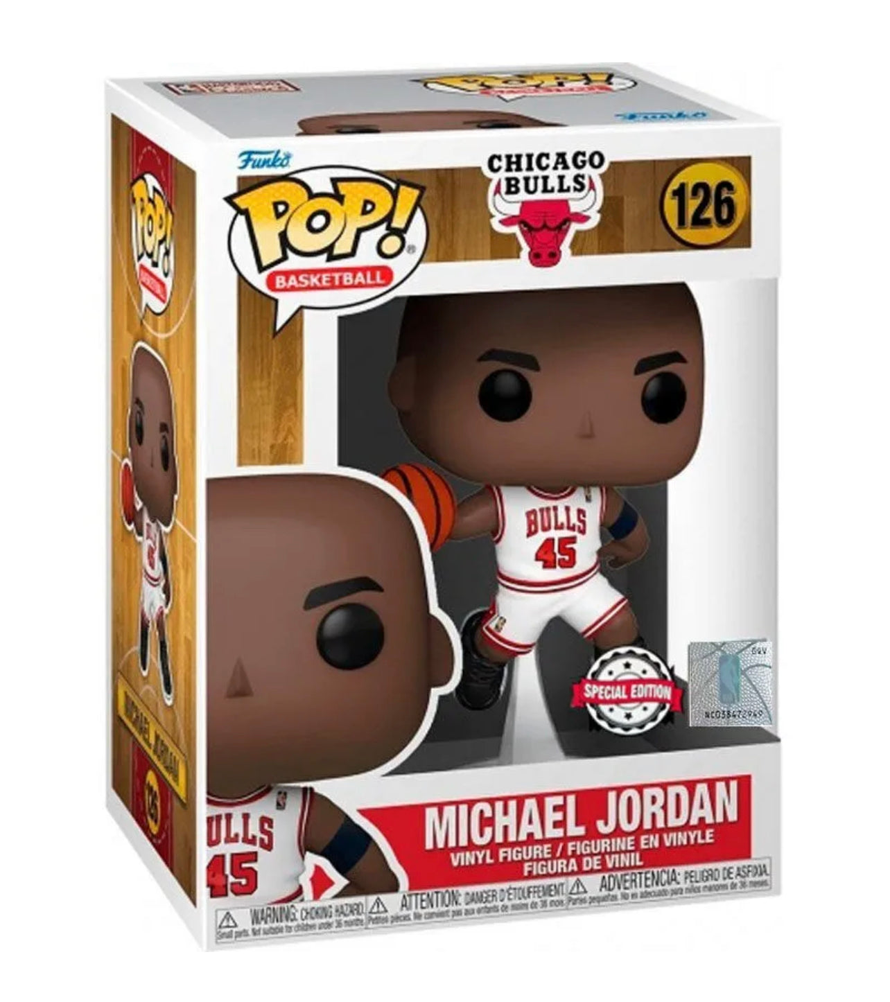 Funko Pop! Vinyl NBA Basketball - MICHAEL JORDAN 1995 NBA Playoffs (Special Edition) #126