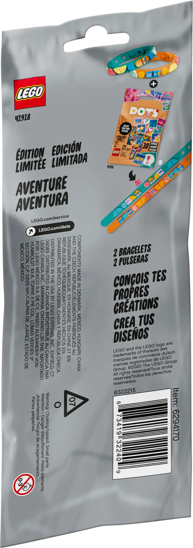 Lego DOTS™ Adventure Bracelets 41918