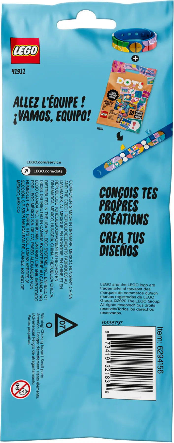 Lego DOTS™ Go Team! Bracelets 41911