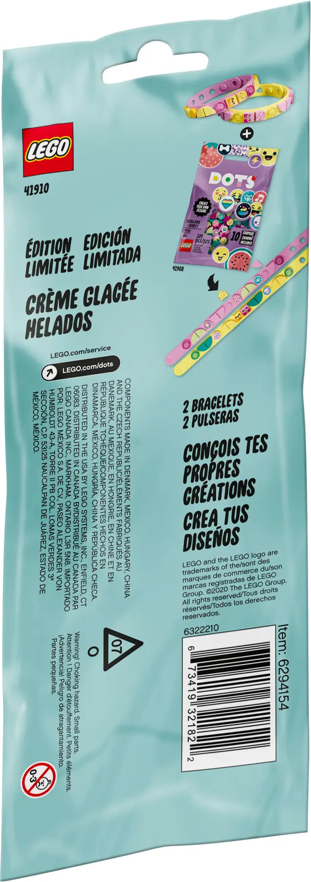 Lego DOTS™ Ice Cream Bracelets 41910