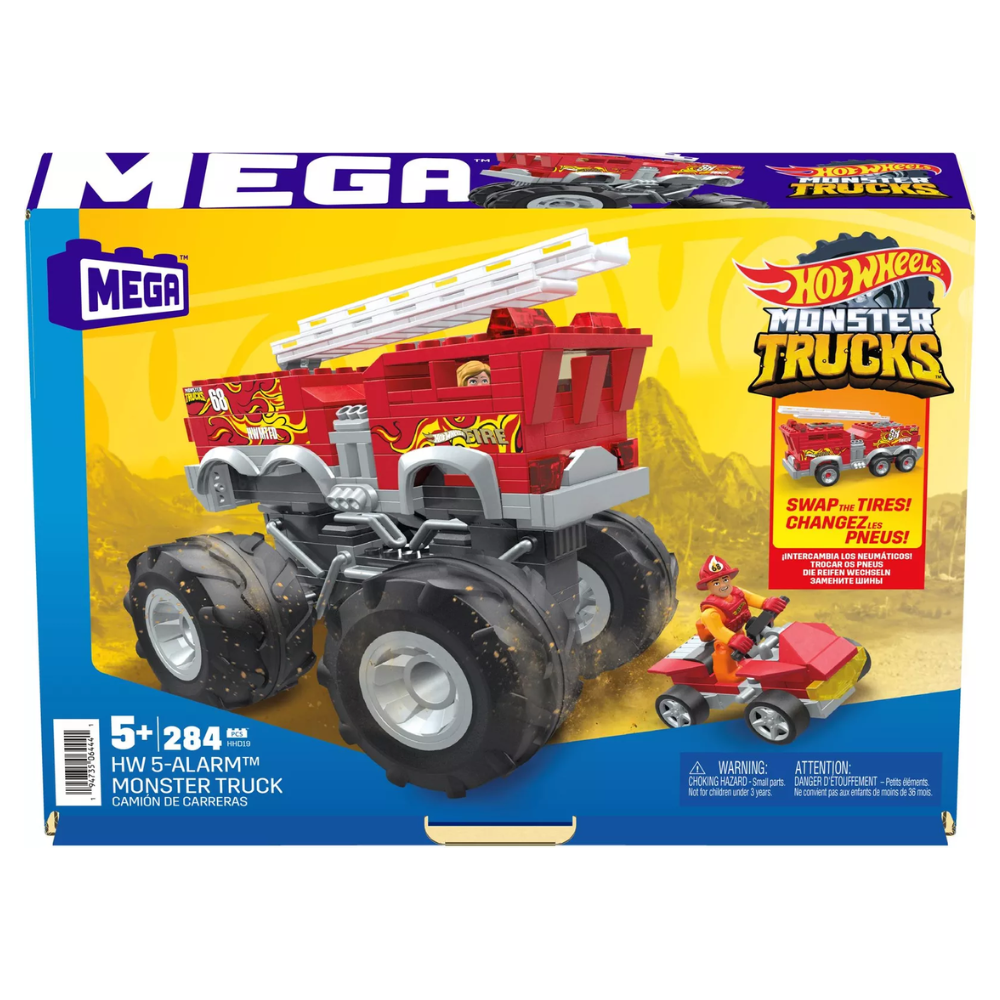 MEGA Hot Wheels Monster Trucks - HW 5-ALARM MONSTER TRUCK (HHD19)