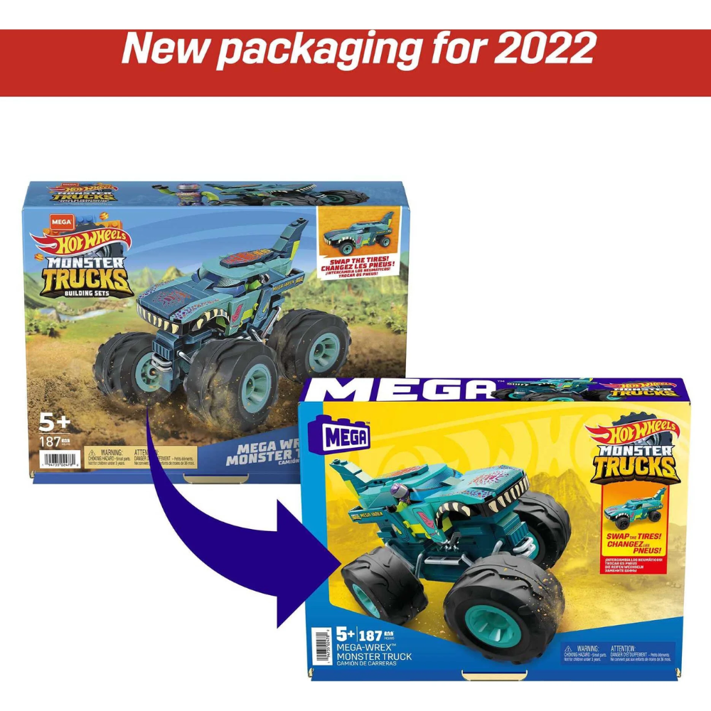 MEGA Hot Wheels Monster Trucks - MEGA-WREX MONSTER TRUCK (HDJ95)