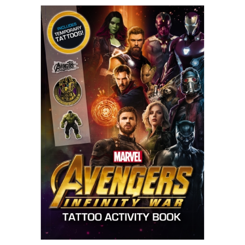 Marvel Avengers Infinity War TATTOO ACTIVITY BOOK (2018 Release)