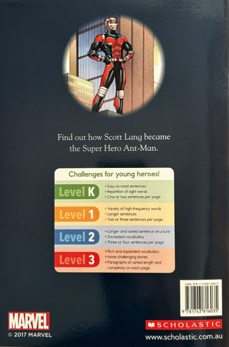 Marvel Books - ANT-MAN: THIS IS ANT-MAN Hero Reader Level K