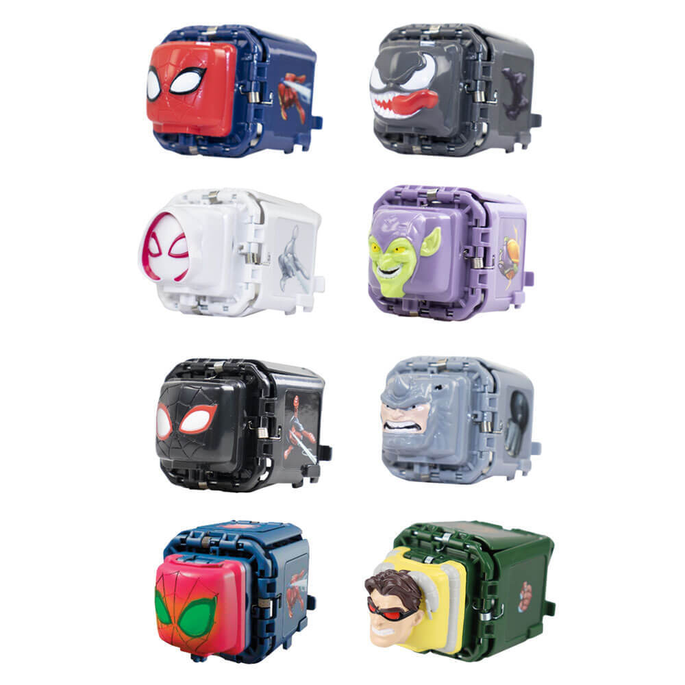 Marvel Spider-Man Battle Cubes - DR OCTOPUS vs. GLOW SPIDER-MAN Battle Set