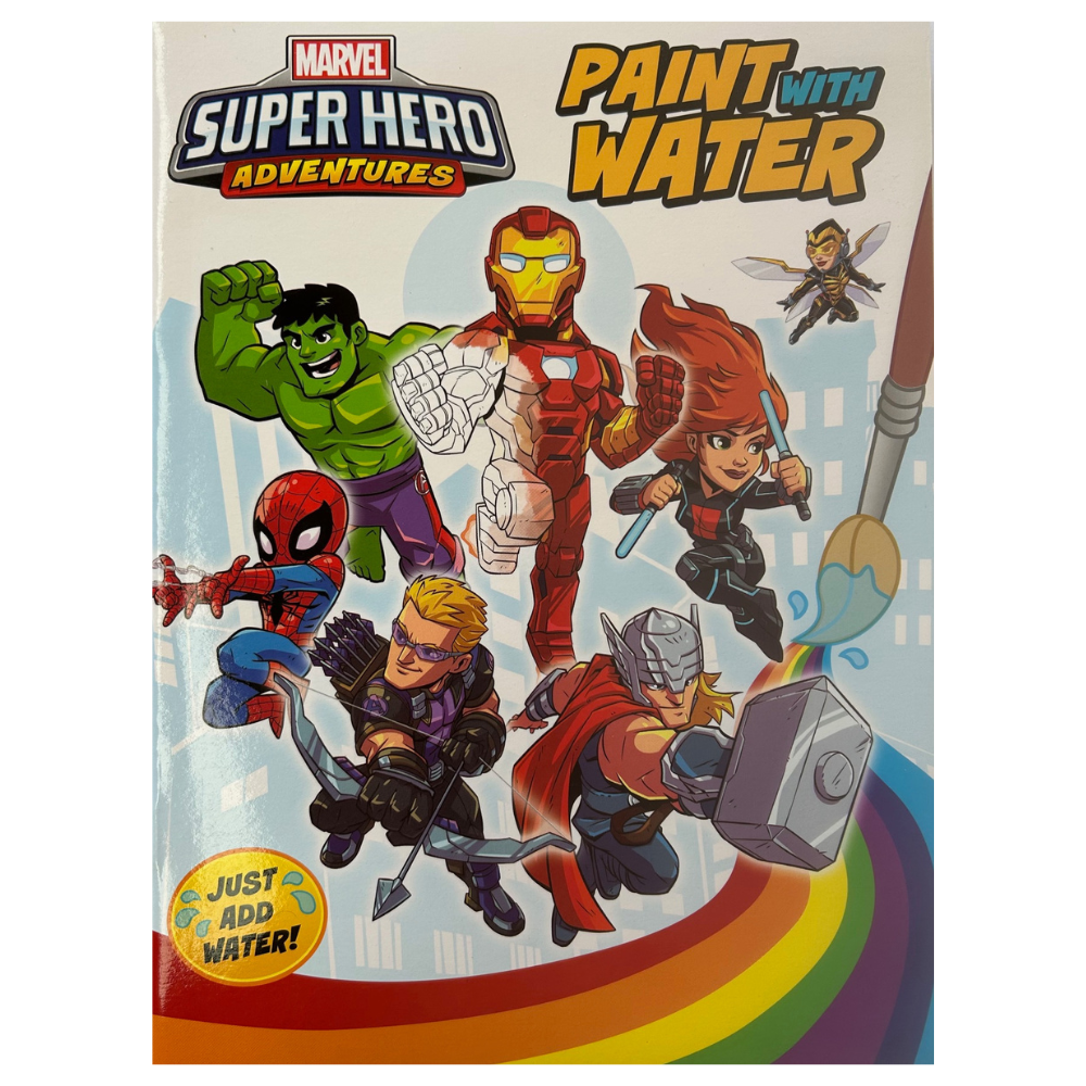 Marvel Super Hero Adventures Paint with Water Activity Book (2019 Release)