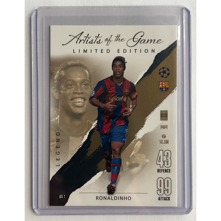 Topps 2023-24 Match Attax UEFA - RONALDINHO (FC BARCELONA) Artists of the Game AG1