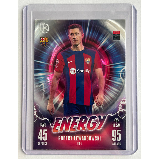 Topps 2023-24 Match Attax UEFA - LEWANDOWSKI (FC BARCELONA) Energy EN4