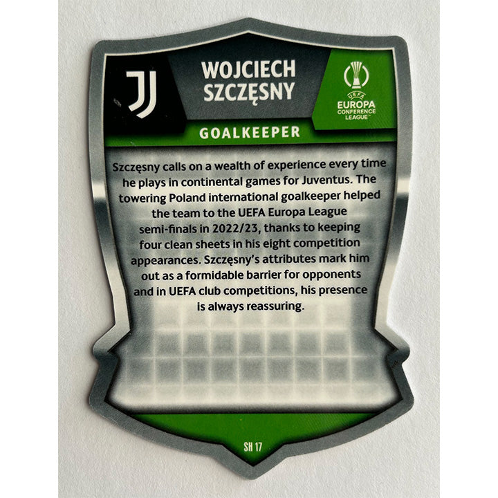 Topps 2023-24 Match Attax UEFA - SZCZESNY (JUVENTUS) Pro Elite Chrome Shield SH17