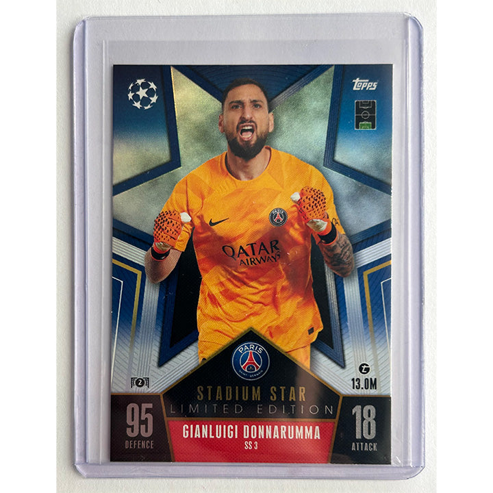 Gianluigi Donnarumma 2023-24 Topps X PSG Graphic Heroes Stars Auto 