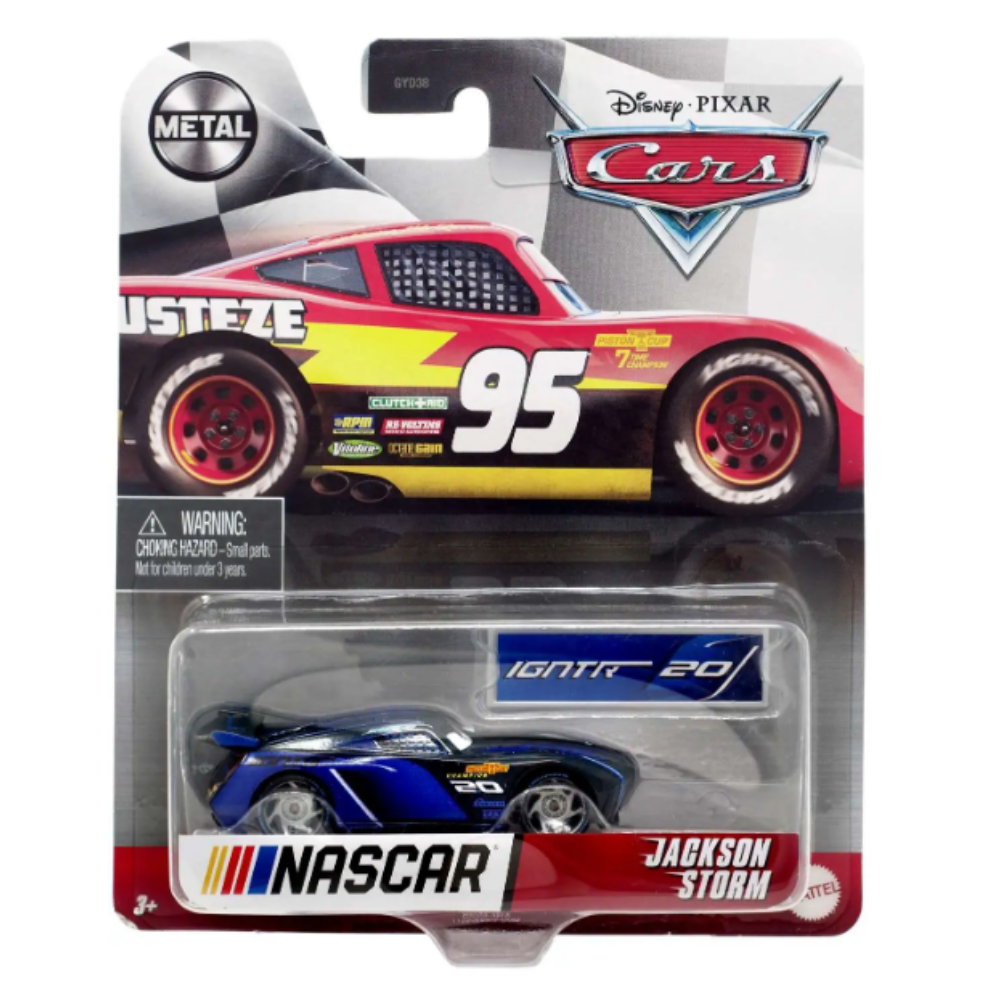 Mattel Disney Cars Metal 1:55 Diecast - JACKSON STORM IGNTR 20 NASCAR