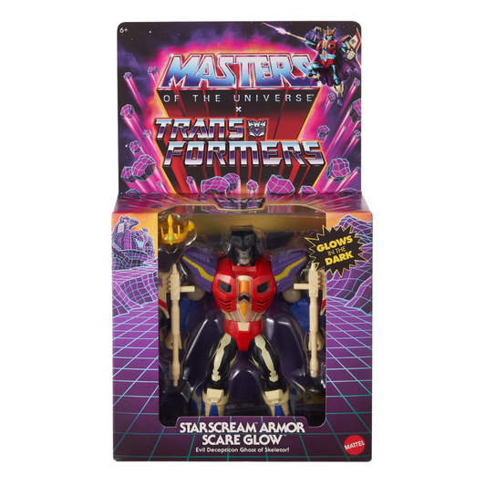 Masters of the Universe x Transformers - Starscream Armor Scare Glow Action Figure (2025 Release)