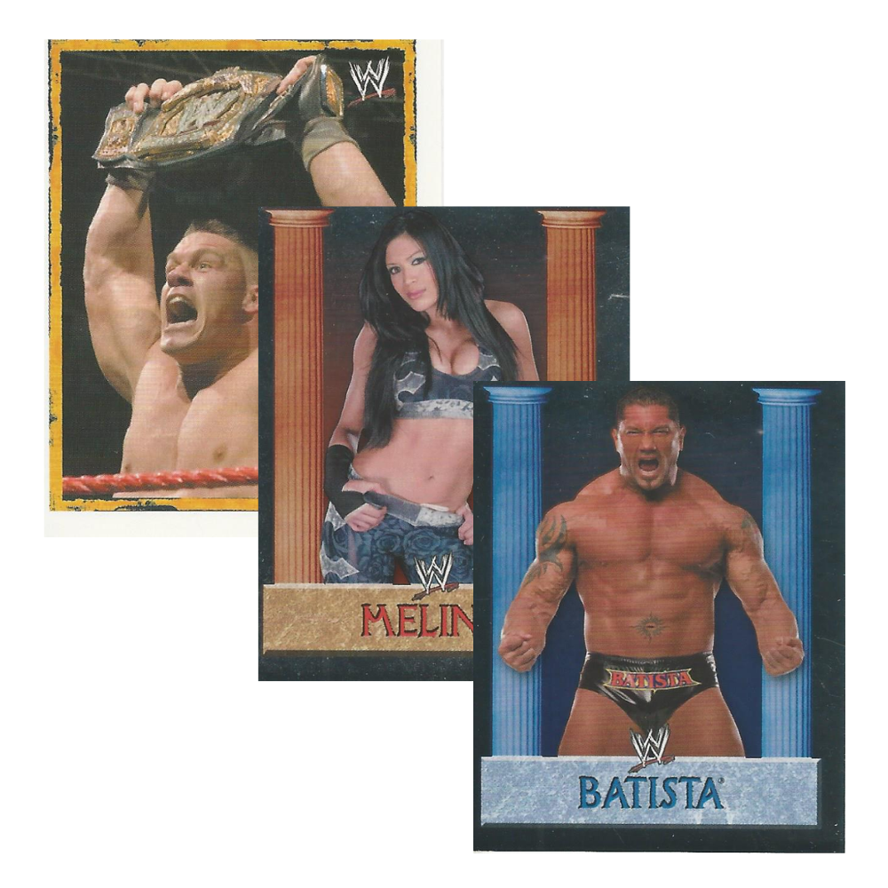 Merlin WWE Heroes (2008) Sticker Collection - Sealed Box of 50 Packets