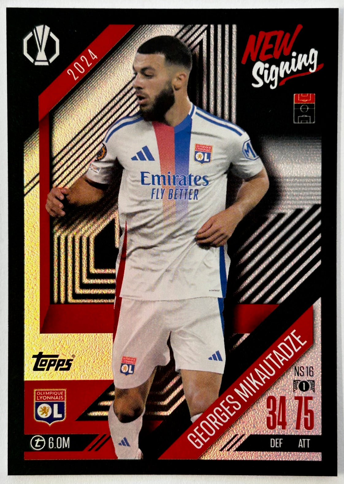 Topps 2024-25 Match Attax UEFA Update - Single NEW SIGNING Cards (NS1 - NS16)