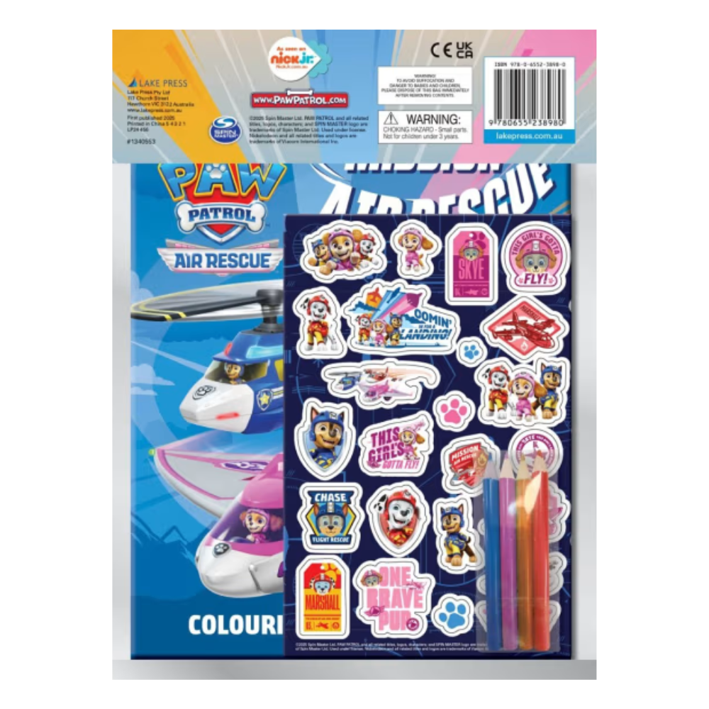 Nickelodeon PAW Patrol Mission Air Rescue Colouring & Activity Fun Pack