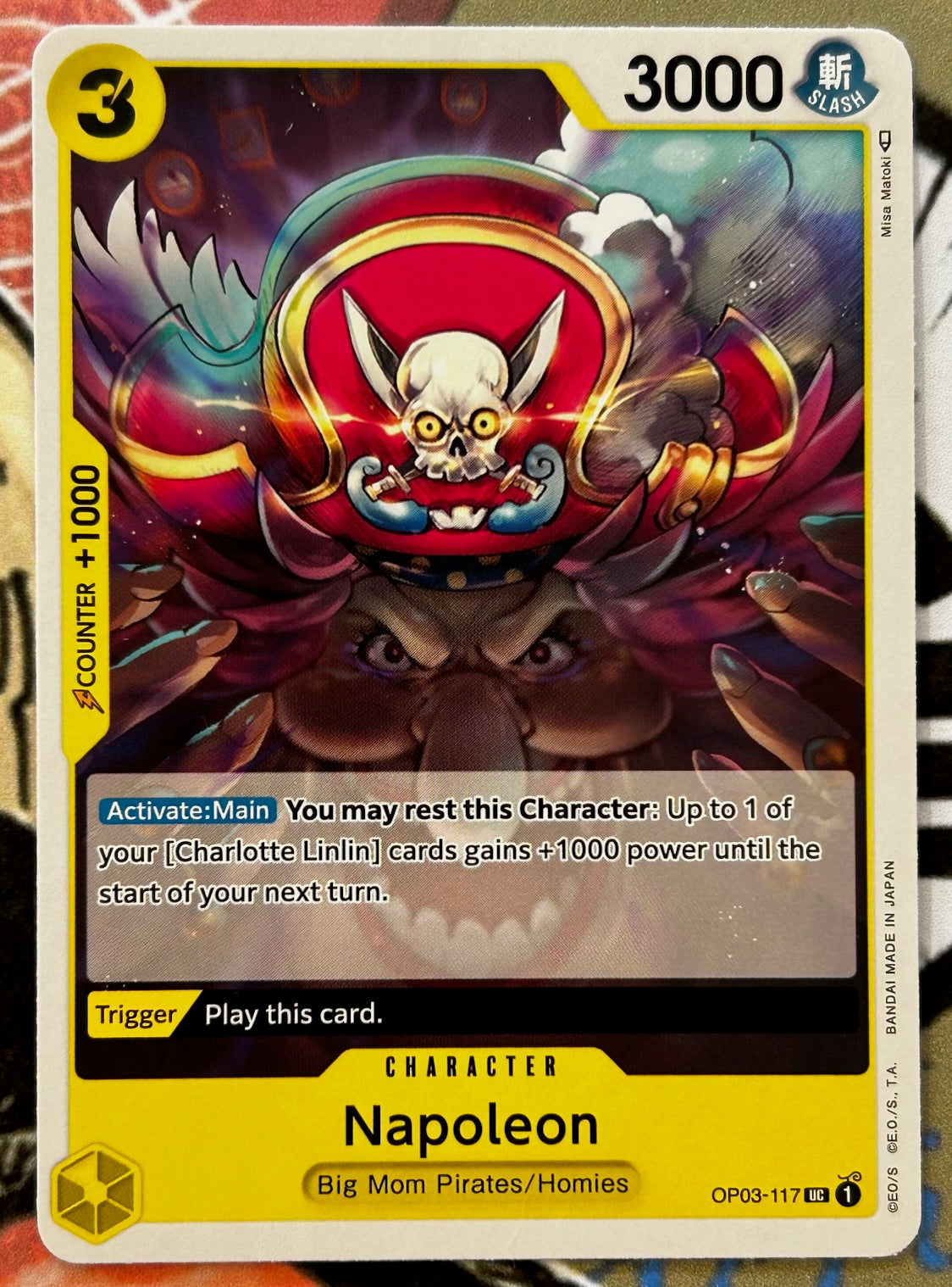 【残り2点】ナポレオン UC OP03-117 OP03-117 NAPOLEON One Piece Character Card (Yellow) English