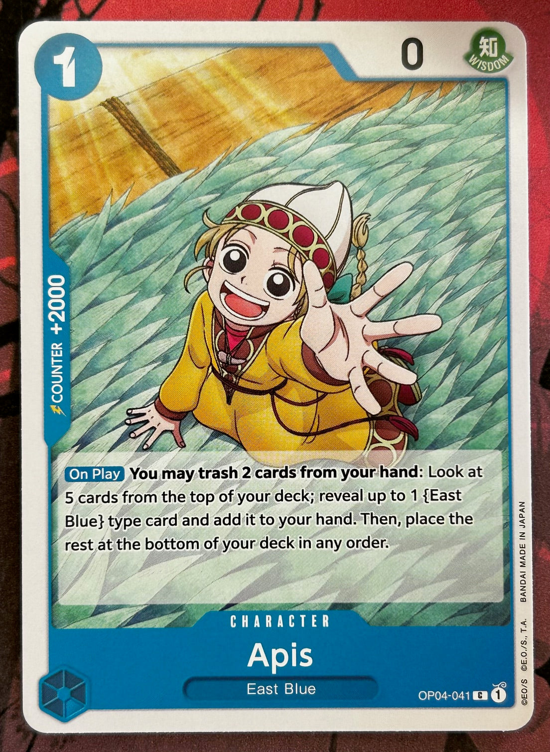 OP04-041 APIS One Piece Character Card (Blue) English JaqJnr OP04-041 APIS One Piece Character Card (Blue) English JaqJnr