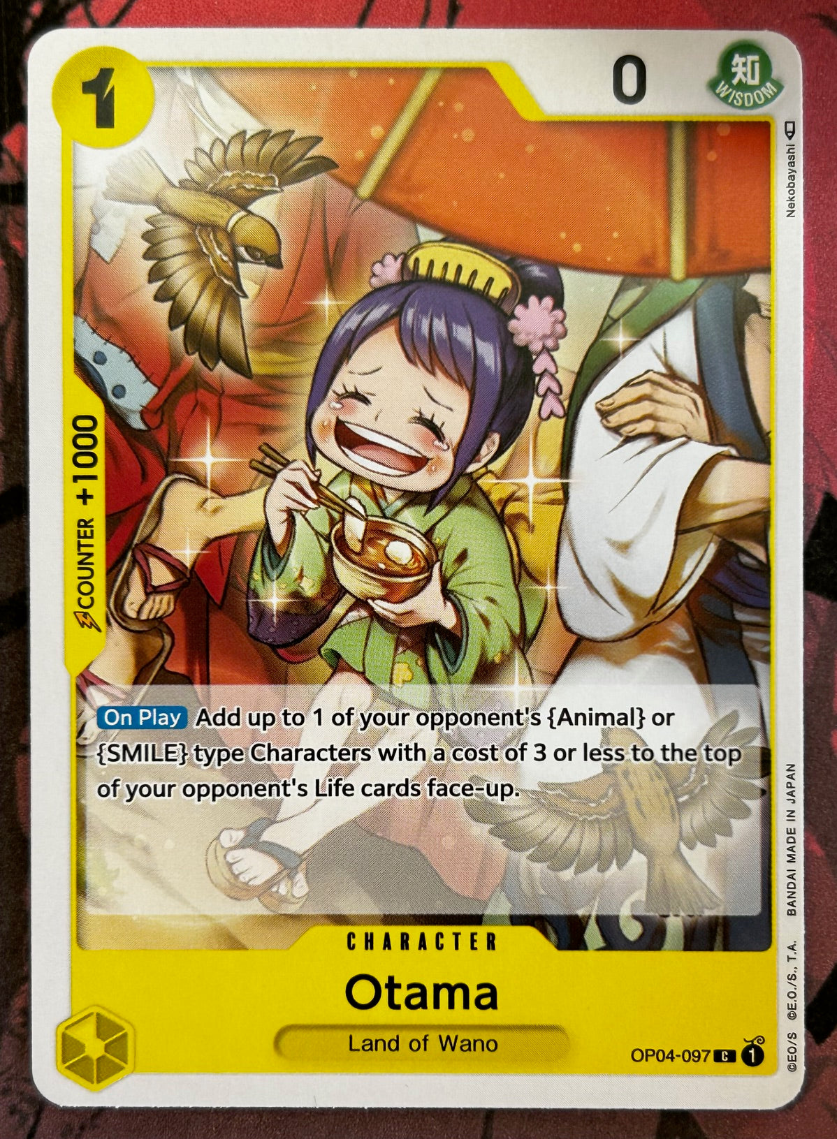 otama one piece card game OP04-097 OTAMA One Piece Character Card (Yellow) English – JaqJnr