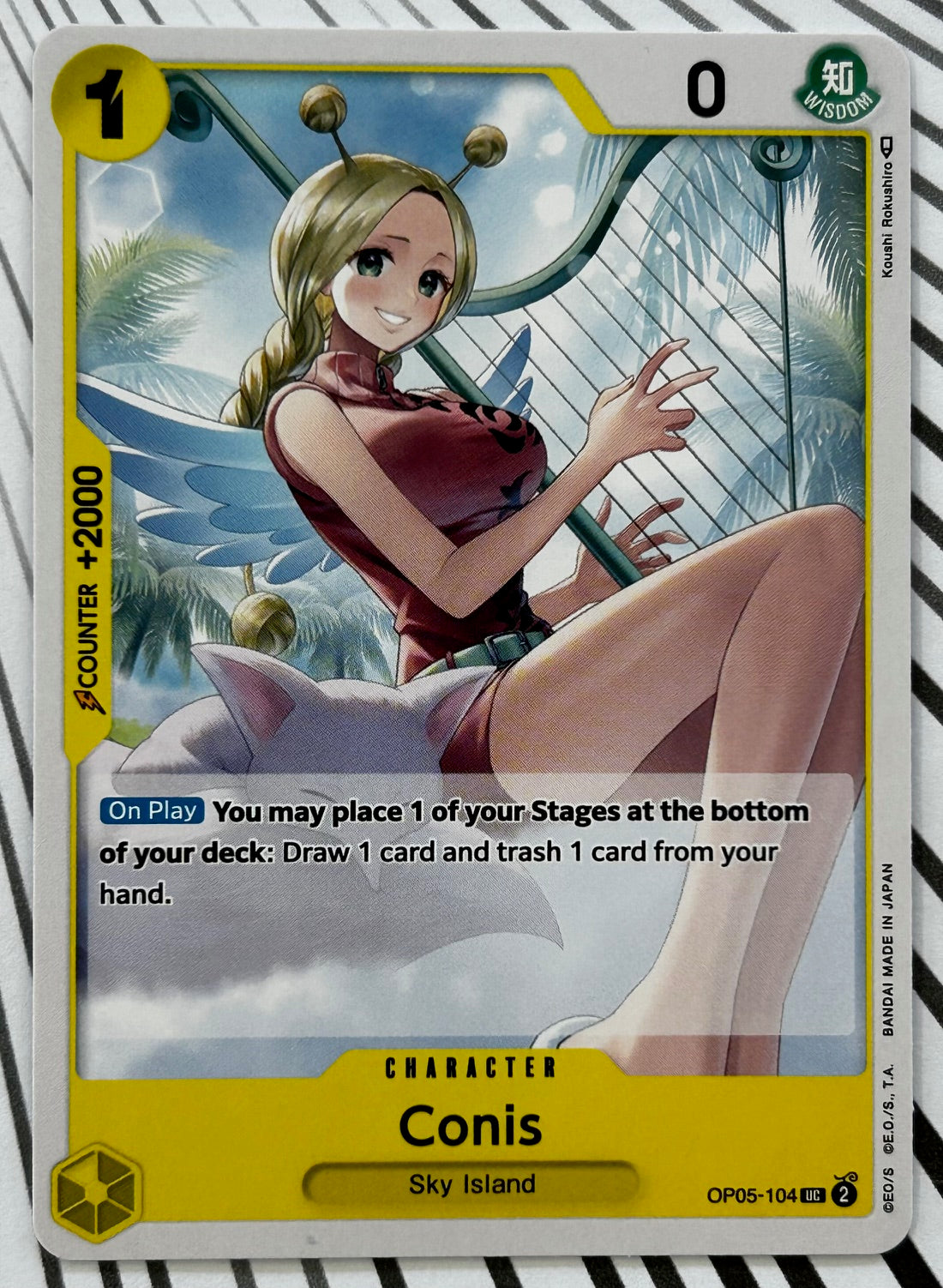 OP05-104 CONIS One Piece Character Card (Yellow) English JaqJnr OP05-104 CONIS One Piece Character Card (Yellow) English JaqJnr