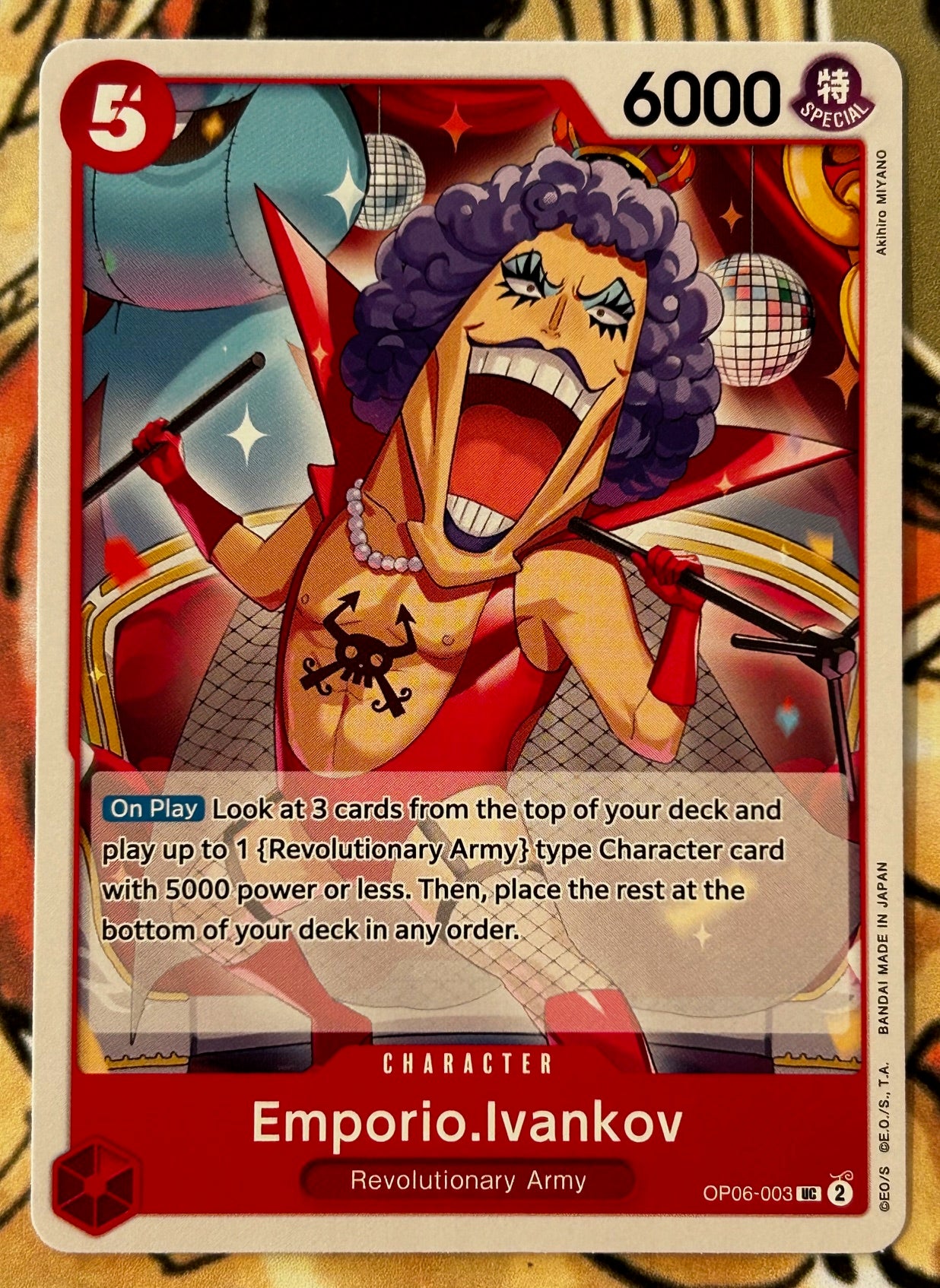 OP06-003 EMPORIO IVANKOV One Piece Character Card (Red) English JaqJnr OP06-003 EMPORIO IVANKOV One Piece Character Card (Red) English JaqJnr