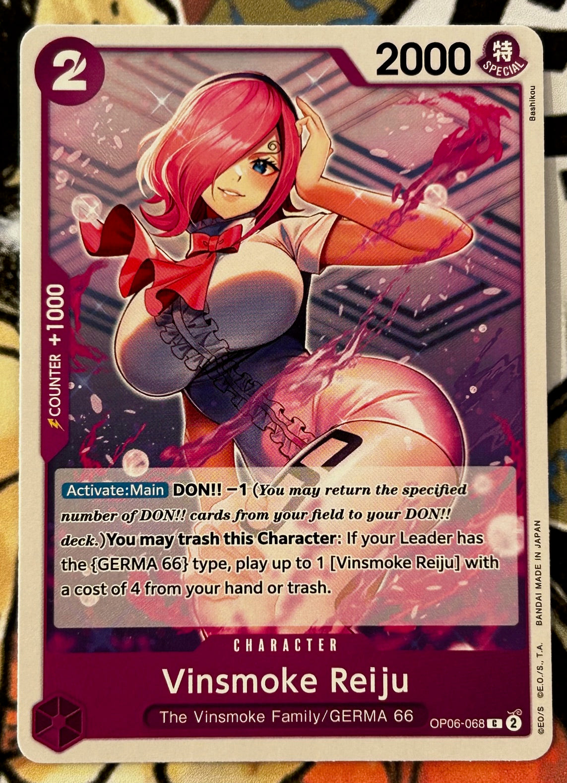 reiju one piece card game OP06-068 VINSMOKE REIJU One Piece Character Card (Purple) English – JaqJnr