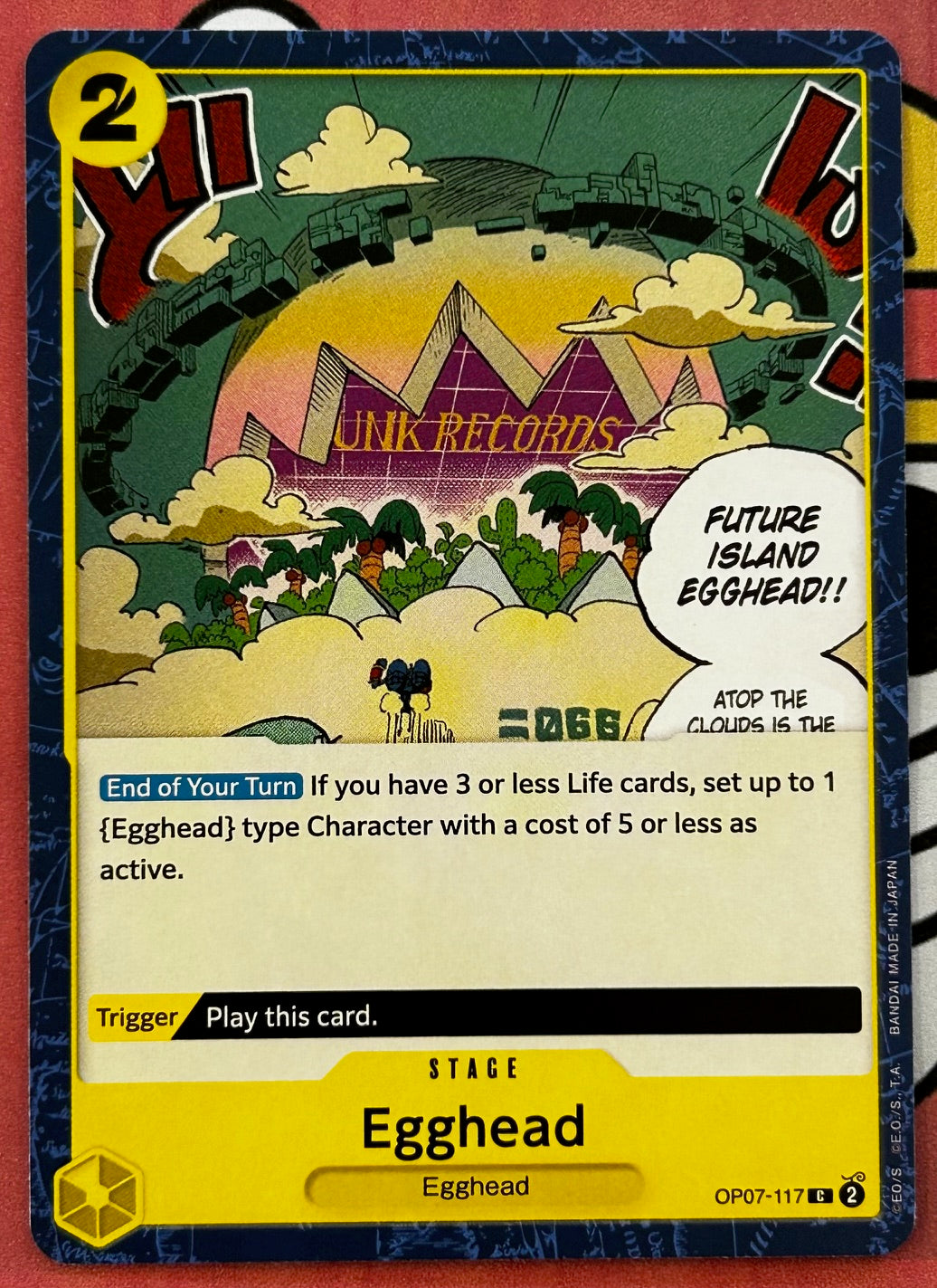 OP07-117 EGGHEAD One Piece Stage Card (Yellow) English – JaqJnr